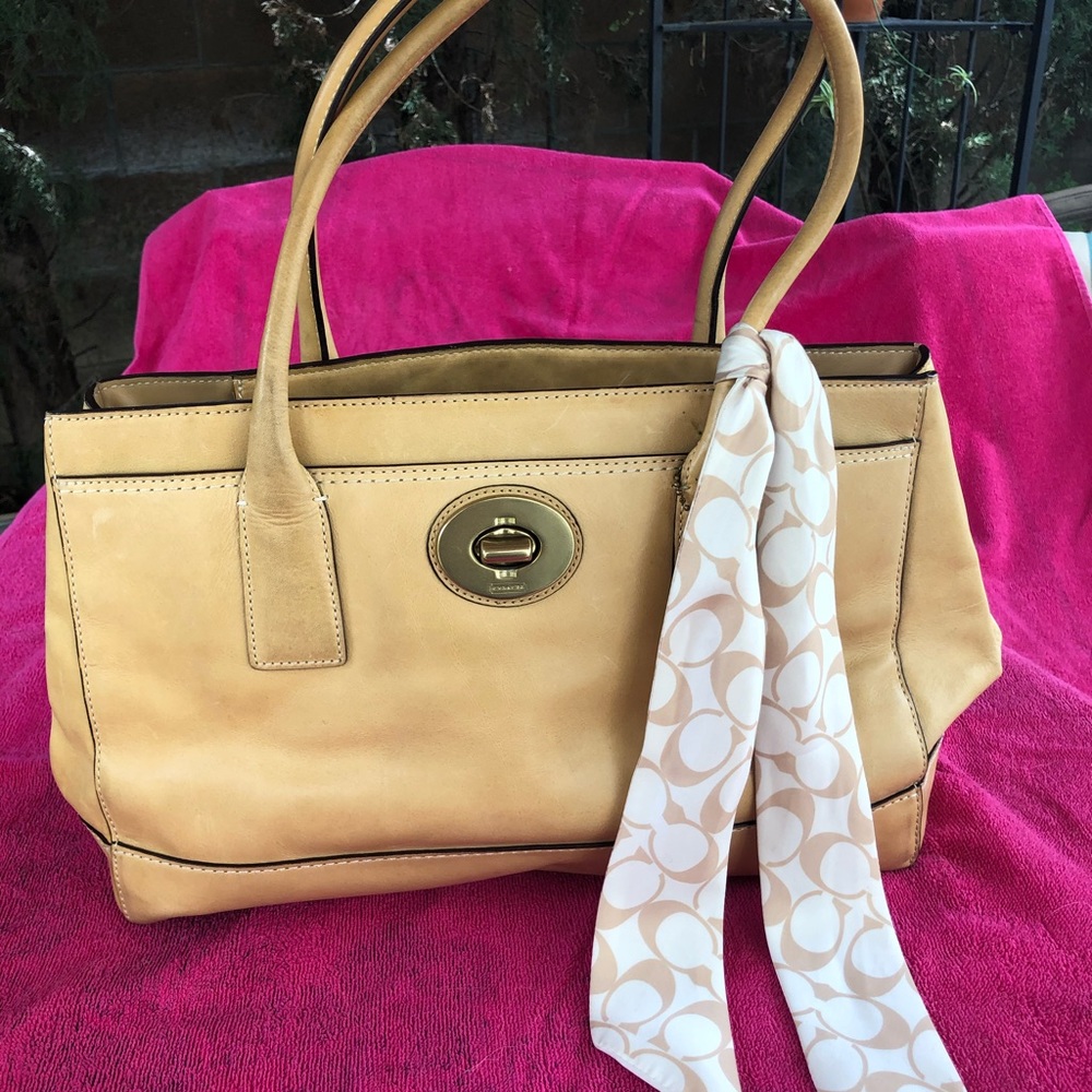 Coach leather bag